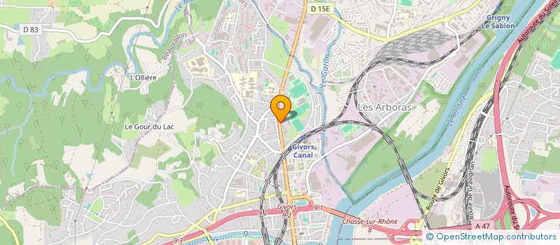 localisation de l'entreprise INDIVISION SALIS DUBROCA  GIVORS