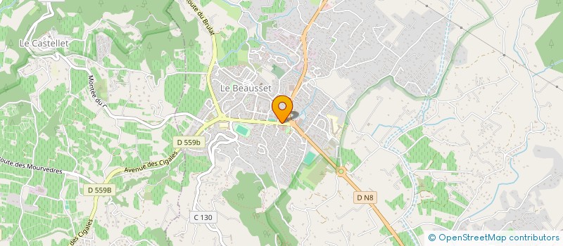 localisation de l'entreprise INDIVISION SALLE ELIE ET GISELE  LE BEAUSSET