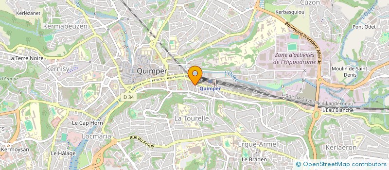 localisation de l'entreprise INDIVISION SALM-BONNIEC à QUIMPER