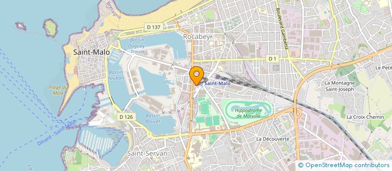 localisation de l'entreprise INDIVISION SALOUM  SAINT-MALO