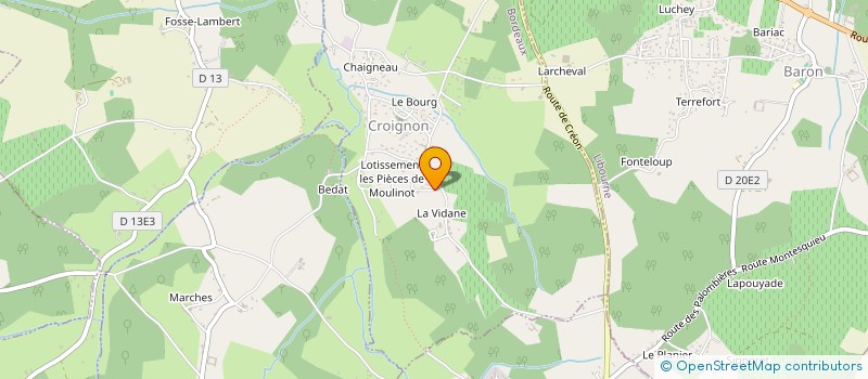 localisation de l'entreprise INDIVISION SAMANTHA OLEJNICZAK GREGORY NAEGELLEN  CROIGNON