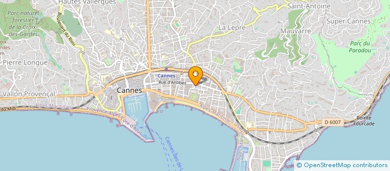 localisation de l'entreprise INDIVISION SANDRAS S. ET LAMARTINIERE.S à CANNES