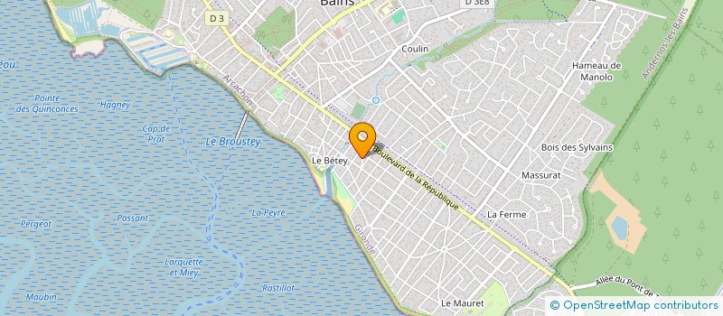 localisation de l'entreprise INDIVISION SANS SOUCI  ANDERNOS-LES-BAINS