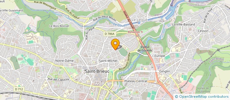 localisation de l'entreprise INDIVISION SARAZIN CHRISTEL ET PIGNARD GWENAEL à SAINT-BRIEUC