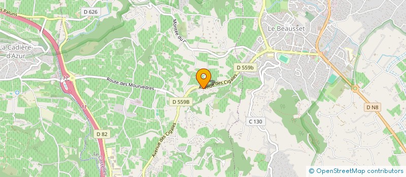 localisation de l'entreprise INDIVISION SARGENT-DUNN  LE CASTELLET