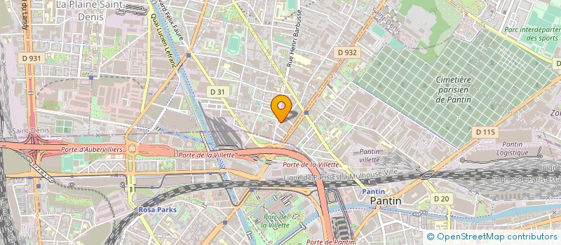 localisation de l'entreprise INDIVISION SARGERES MAZAUD à AUBERVILLIERS