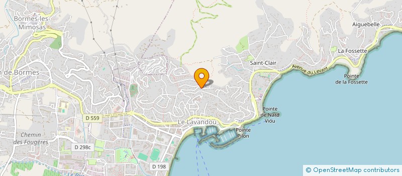 localisation de l'entreprise INDIVISION SARL LE JOSELET FLAMENT à LE LAVANDOU