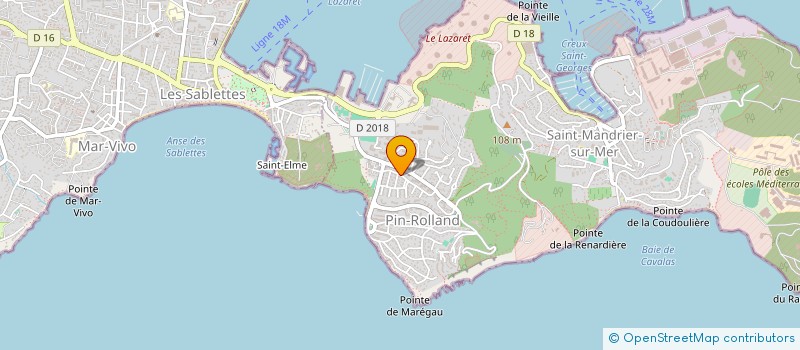 localisation de l'entreprise INDIVISION SARRAU / TERRIER  SAINT-MANDRIER-SUR-MER