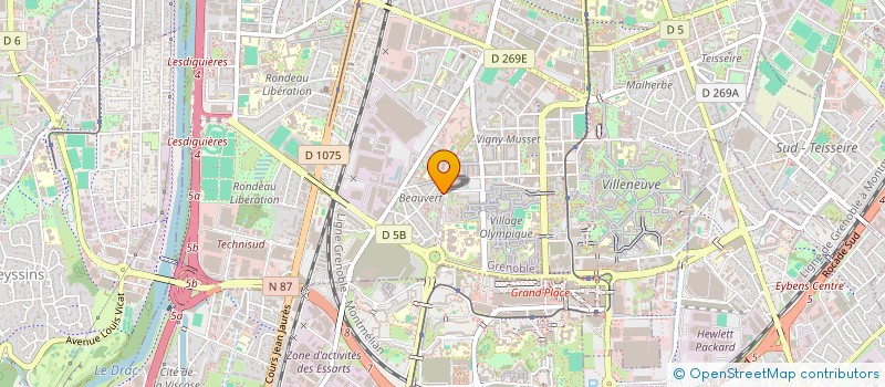 localisation de l'entreprise INDIVISION SARRET-DESCOMBES  GRENOBLE