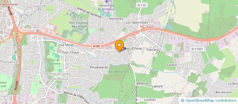 localisation de l'entreprise INDIVISION SARTHOU / CASCARRET  ARTIGUES-PRES-BORDEAUX