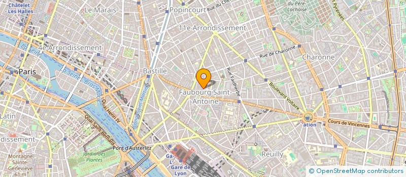 localisation de l'entreprise INDIVISION SARTI-VENDITTI  PARIS