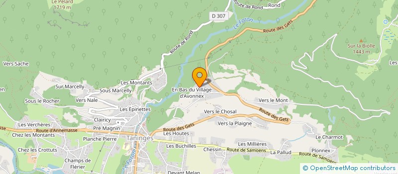 localisation de l'entreprise INDIVISION SAUCIAT  TANINGES