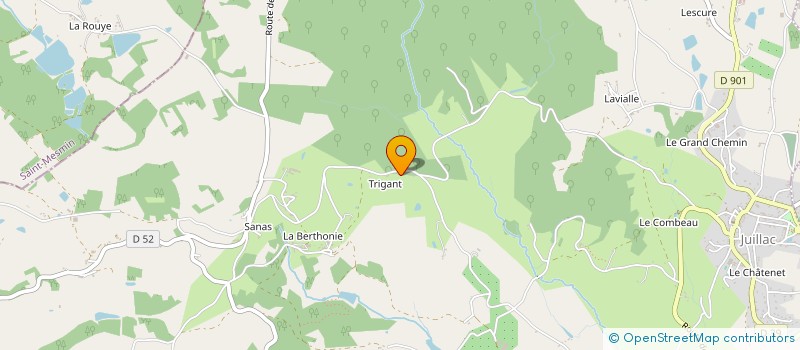 localisation de l'entreprise INDIVISION SAUFIER  JUILLAC