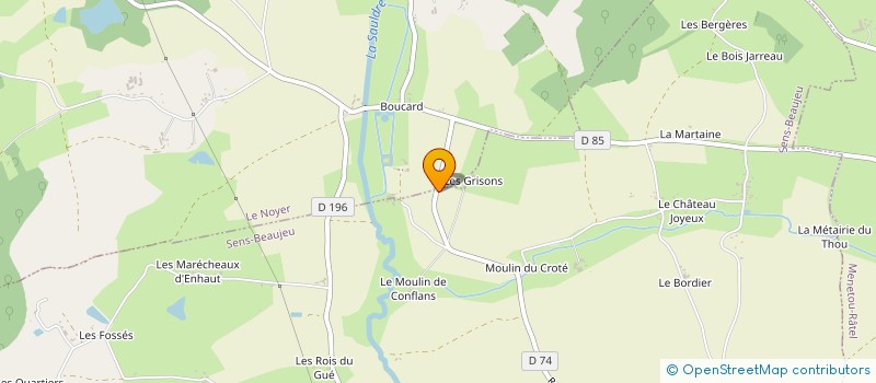 localisation de l'entreprise INDIVISION SAUJOT  SENS-BEAUJEU