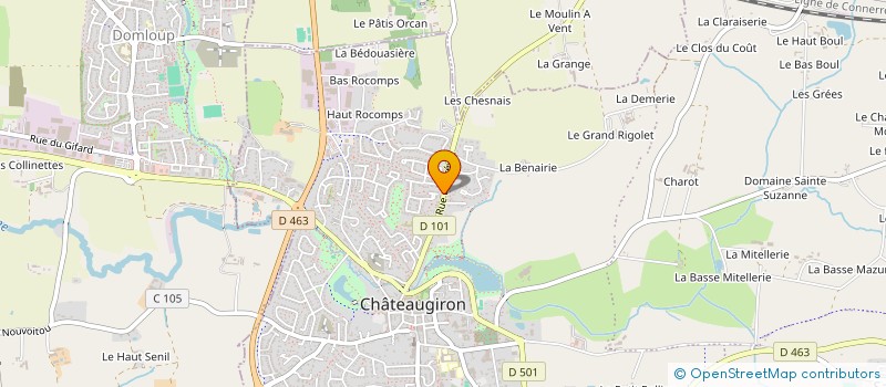 localisation de l'entreprise INDIVISION SAULAIS PICHON  CHATEAUGIRON