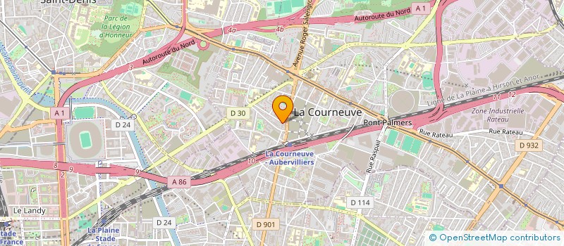 localisation de l'entreprise INDIVISION SAUNIER-ROGERE à LA COURNEUVE