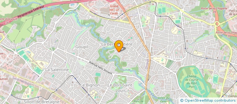 localisation de l'entreprise INDIVISION SAUPIN LE BOUQUIN  ORVAULT