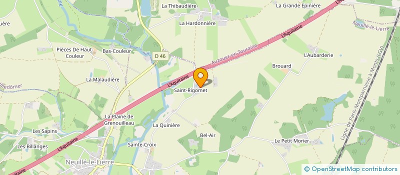 localisation de l'entreprise INDIVISION SAUSSEREAU GILLES  NEUILLE LE LIERRE