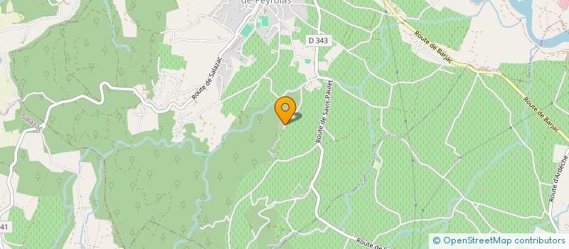 localisation de l'entreprise INDIVISION SAUTEL  SAINT-JULIEN-DE-PEYROLAS