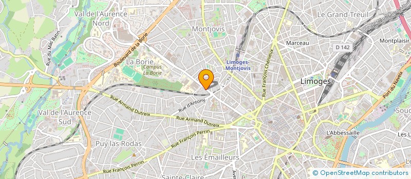 localisation de l'entreprise INDIVISION SAUVIAT à LIMOGES