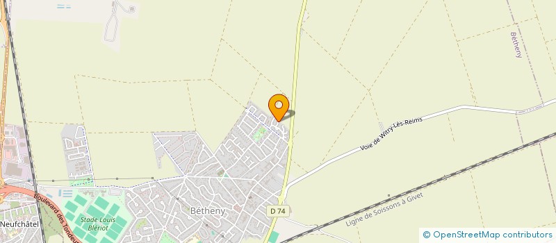 localisation de l'entreprise INDIVISION SAVINAUD GILLET  BETHENY