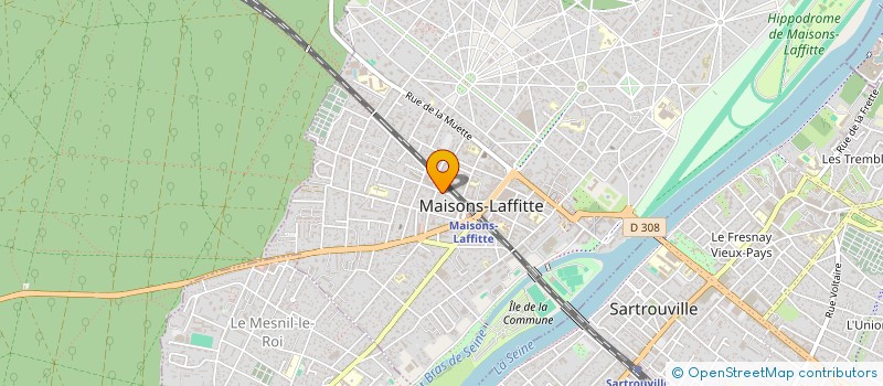 localisation de l'entreprise INDIVISION SCANFF/FOUQUES/MONNIER/GARNIER  MAISONS-LAFFITTE