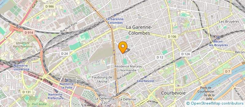 localisation de l'entreprise INDIVISION SCARONE BRULE à COURBEVOIE