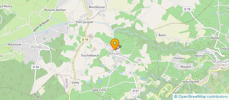 localisation de l'entreprise INDIVISION SCFM  BESSEY