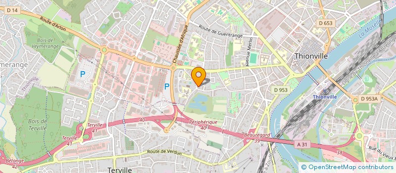 localisation de l'entreprise INDIVISION SCHERER-PIVATI  THIONVILLE