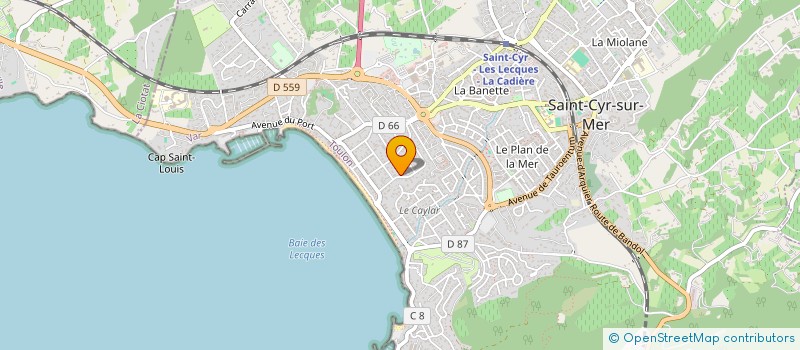 localisation de l'entreprise INDIVISION SCHERER TRIPETZKY à SAINT-CYR-SUR-MER