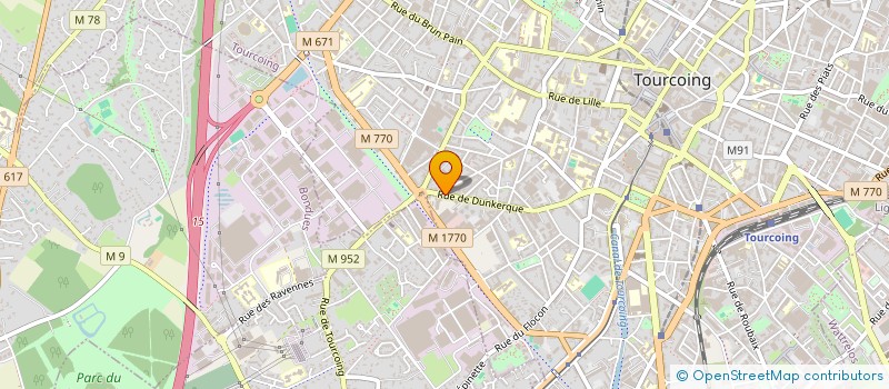 localisation de l'entreprise INDIVISION SCHERPEREEL N. ET BONTE A.  TOURCOING