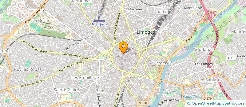 localisation de l'entreprise INDIVISION SCHMITT GILLES à LIMOGES