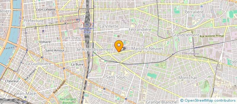 localisation de l'entreprise INDIVISION SCHNORENBERGER VICAIRE  LYON