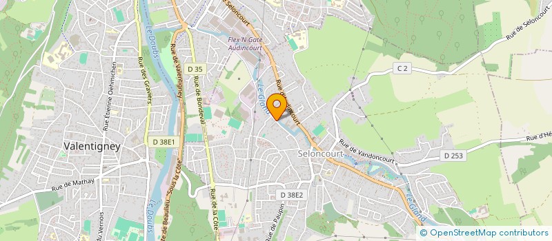 localisation de l'entreprise INDIVISION SCHULER  SELONCOURT