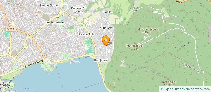 localisation de l'entreprise INDIVISION SCHWARTZ à ANNECY