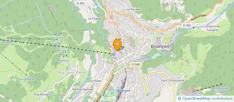localisation de l'entreprise INDIVISION SCI GUISANNIERE ET SCI PROREL à BRIANCON