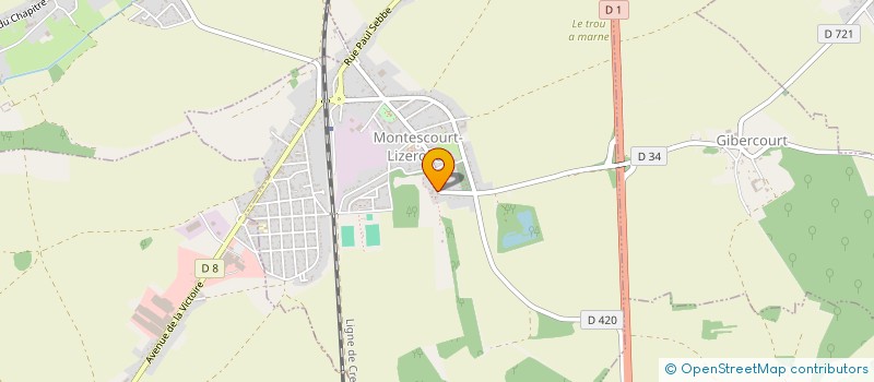 localisation de l'entreprise INDIVISION SEBLINE  MONTESCOURT-LIZEROLLES