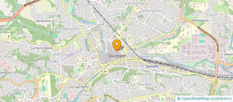 localisation de l'entreprise INDIVISION SEGUIER DECLERCQ à QUIMPER
