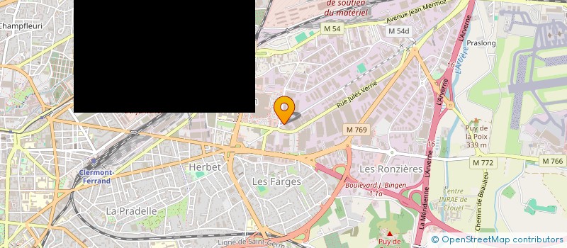 localisation de l'entreprise INDIVISION SEGUIN - MARTINIE  CLERMONT-FERRAND