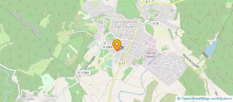 localisation de l'entreprise INDIVISION SEGURA GERARD ET FRANCIS  SAINT-MATHIEU-DE-TREVIERS