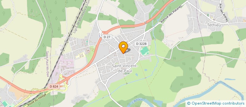 localisation de l'entreprise INDIVISION SEIZE  SAINT-VINCENT-DE-PAUL