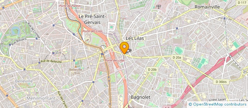 localisation de l'entreprise INDIVISION SEJOURNANT à LES LILAS