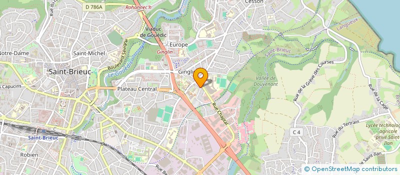 localisation de l'entreprise INDIVISION SEJOURNE CLEMENT ET BOURGOUIN PAULINE à SAINT-BRIEUC