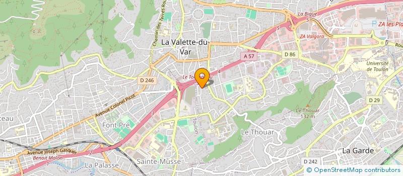 localisation de l'entreprise INDIVISION SENEQUIER GABRIEL ET CLAUDE à LA VALETTE-DU-VAR
