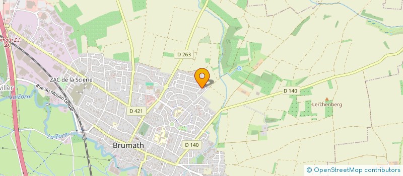localisation de l'entreprise INDIVISION SENGER CHEURET  BRUMATH