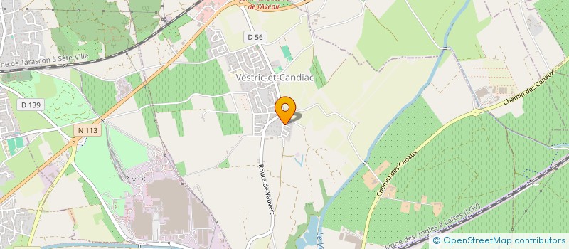 localisation de l'entreprise INDIVISION SENIN - BERRUER  VESTRIC-ET-CANDIAC