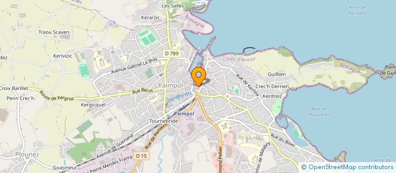 localisation de l'entreprise INDIVISION SERAPHINE LE GRAET  PAIMPOL