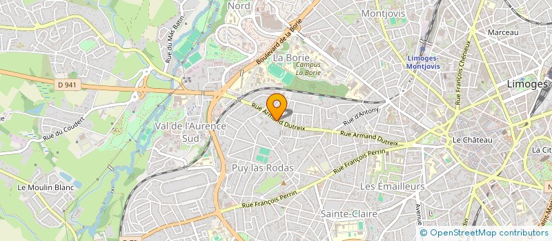 localisation de l'entreprise INDIVISION SEREME ET LIVE à LIMOGES