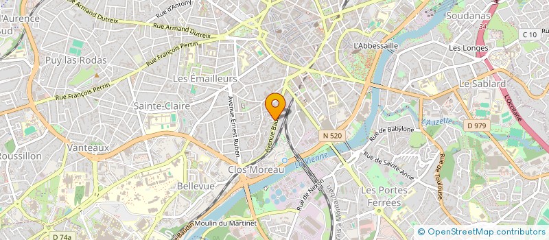 localisation de l'entreprise INDIVISION SERMADIRAS OLIVIER ET MURIEL à LIMOGES