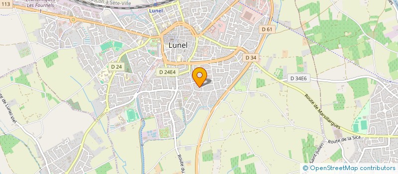 localisation de l'entreprise INDIVISION SERRANO WILFRID / ARNAUD EMILIE  LUNEL